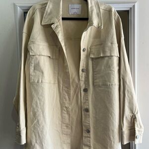 Celebrity Pink Cream Jean Jacket